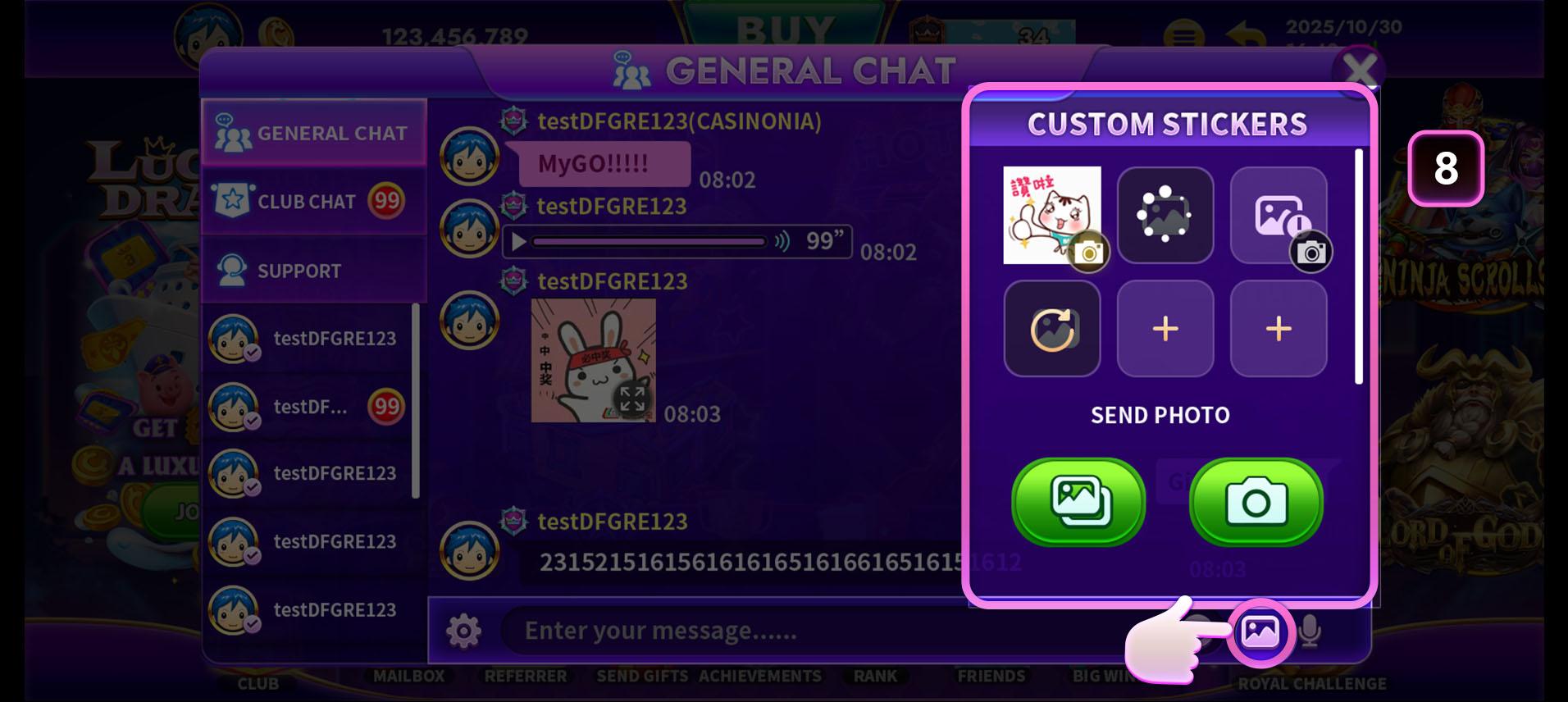 CASINONIA Chat Pictures